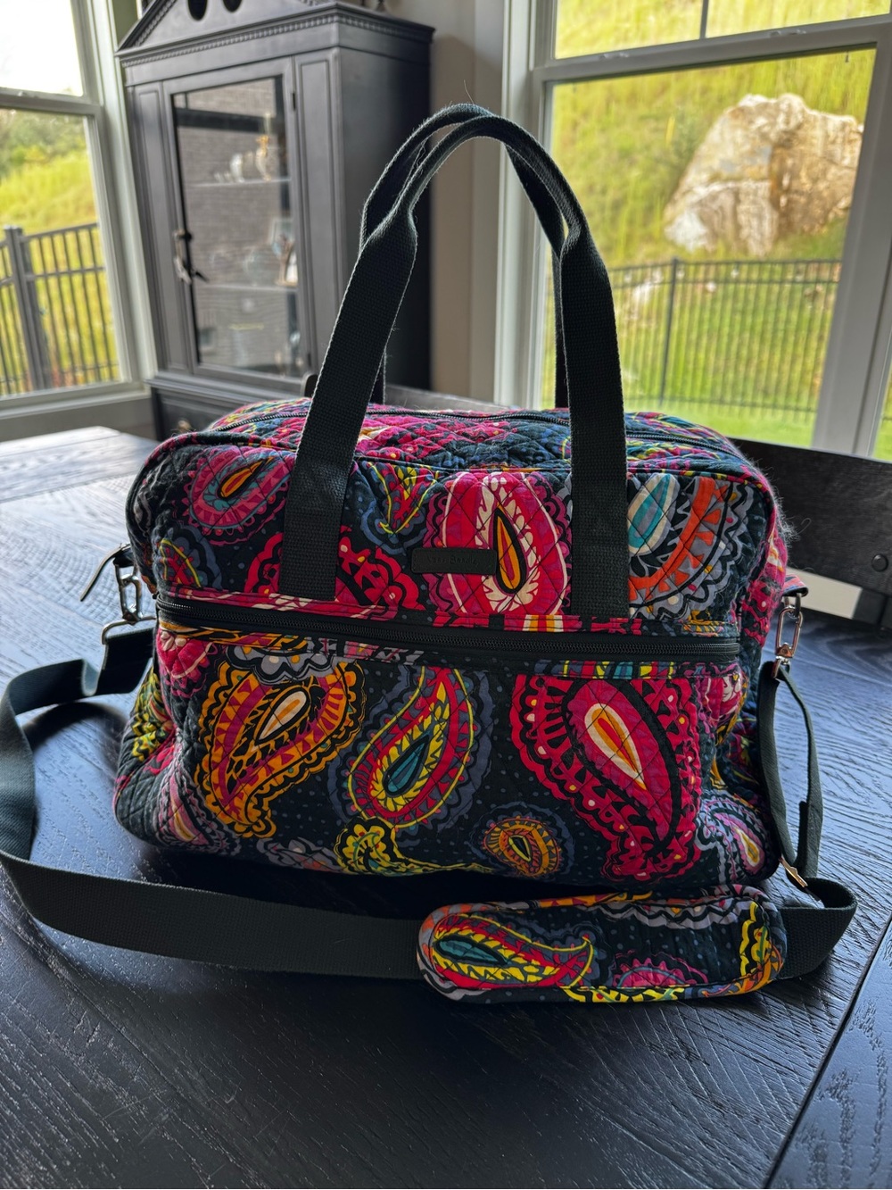 Vera Bradley Compact Traveler Bag – Twilight Paisley